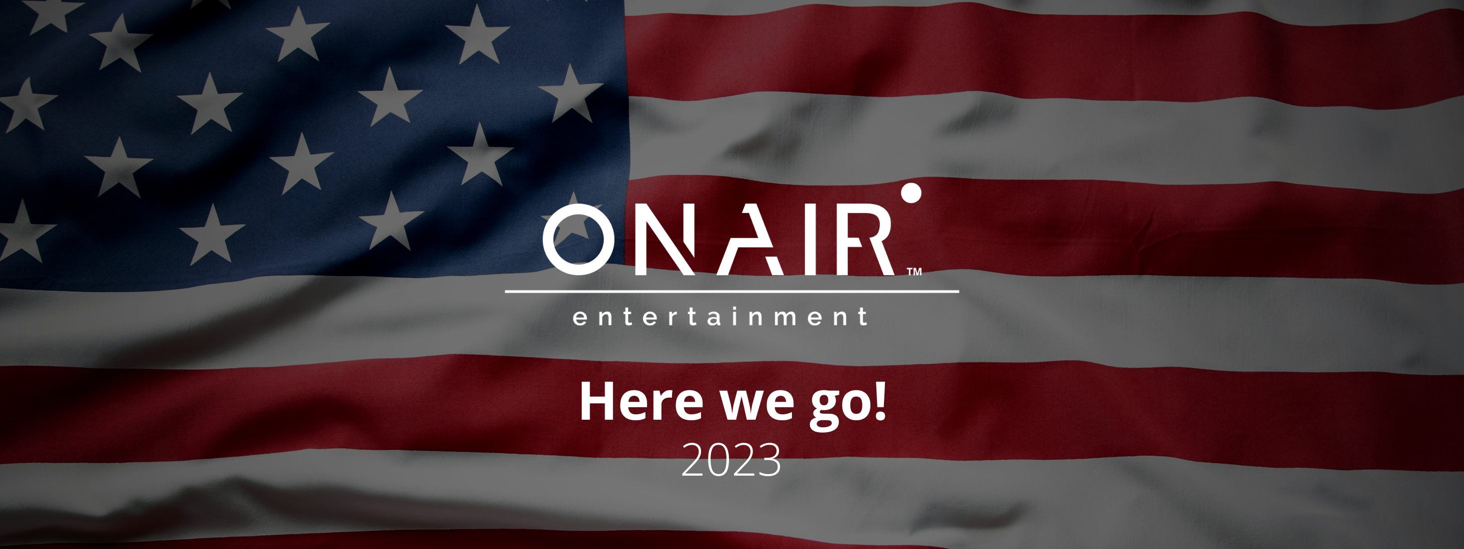 OnAir's logo against the background of the US flag ahead of their launch into the US.